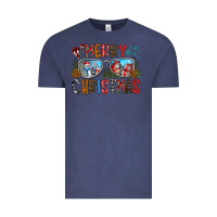 Vintage Denim merry christmas Vintage Tee - CowhideDigitalArt