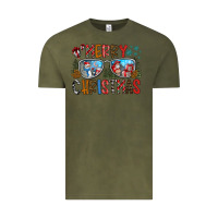 Vintage Olive merry christmas Vintage Tee - CowhideDigitalArt