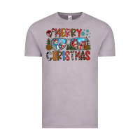 Vintage Zinc merry christmas Vintage Tee - CowhideDigitalArt