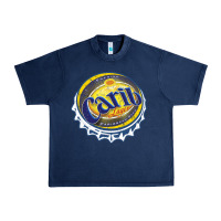 Navy carib beer Urban Heavy Tee - artisFamous