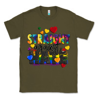 Army Green straight against hate Classic Tee - FaDigitalArtStudio