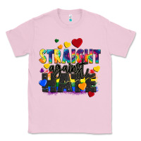 Bubblegum Pink straight against hate Classic Tee - FaDigitalArtStudio