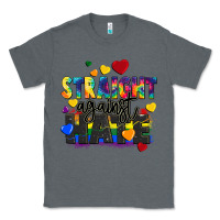 Charcoal Heather straight against hate Classic Tee - FaDigitalArtStudio