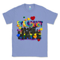 Colony Blue straight against hate Classic Tee - FaDigitalArtStudio