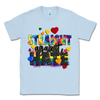 Dusty Blue straight against hate Classic Tee - FaDigitalArtStudio