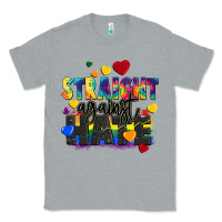 Heather Grey straight against hate Classic Tee - FaDigitalArtStudio