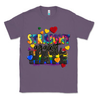 Lavender straight against hate Classic Tee - FaDigitalArtStudio