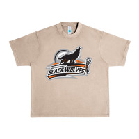 French Oak new england black wolves Urban Heavy Tee - artisFamous