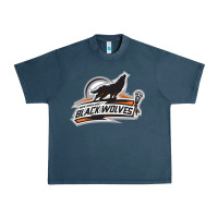 Midnight Navy new england black wolves Urban Heavy Tee - artisFamous