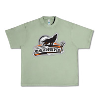 Oil Green new england black wolves Urban Heavy Tee - artisFamous