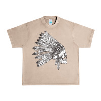 French Oak american indian Urban Heavy Tee - artisFamous