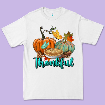 Thankful Pumpkins Premium Tee Designed By Bundleandbundleshop