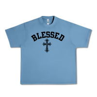 Pebble Blue blessed christian christianity Urban Heavy Tee - artisFamous