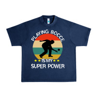 Navy bocce super power boules sports Urban Heavy Tee - artisFamous
