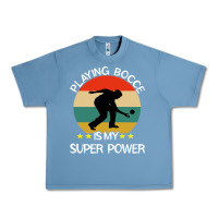 Pebble Blue bocce super power boules sports Urban Heavy Tee - artisFamous
