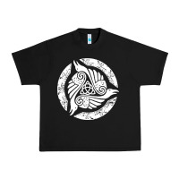 Black celtic trinity knot crow spiritual mandala Urban Heavy Tee - artisFamous
