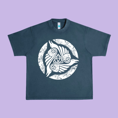 Celtic Trinity Knot Crow Spiritual Mandala Urban Heavy Tee Designed By Artisfamous