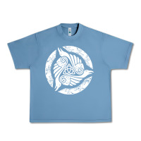 Pebble Blue celtic trinity knot crow spiritual mandala Urban Heavy Tee - artisFamous