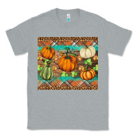 Heather Grey fall pumpkin Classic Tee - BarkalooDesign
