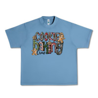 Pebble Blue Cookie Baking Crew Urban Heavy Tee - CowhideDigitalArt