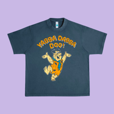 Yabba Dabba Doo Urban Heavy Tee Designed By Artisfamous
