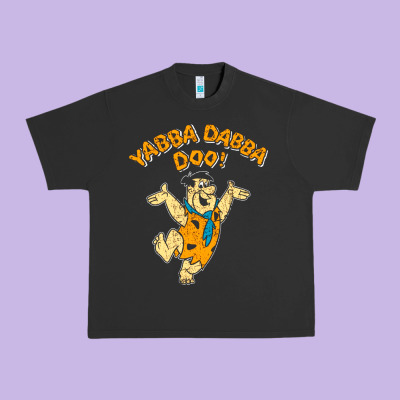 Yabba Dabba Doo Urban Heavy Tee Designed By Artisfamous