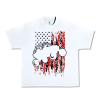 White usa utv rzr racing Urban Heavy Tee - artisFamous