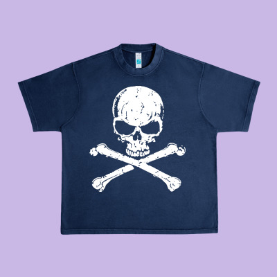Pirates Adults Pirates Skull Crossbones Beard Urban Heavy Tee Designed By Artisfamous