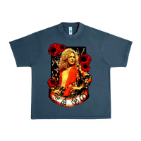 Midnight Navy vintage image robert plant Urban Heavy Tee - artisFamous