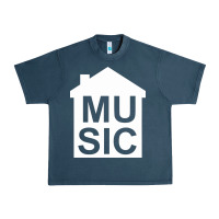 Midnight Navy house music Urban Heavy Tee - artisFamous
