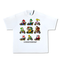 White mariokart Urban Heavy Tee - artisFamous