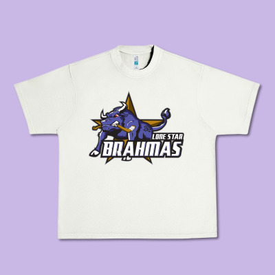 Lone Star Brahmas Urban Heavy Tee Designed By Artisfamous