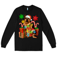 Black christmas german shepherd Long Sleeve Tee - Artiststas