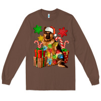 Chestnut christmas german shepherd Long Sleeve Tee - Artiststas