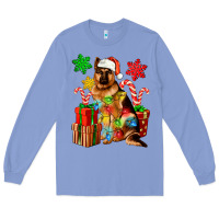 Colony Blue christmas german shepherd Long Sleeve Tee - Artiststas