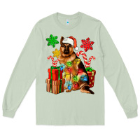 Matcha christmas german shepherd Long Sleeve Tee - Artiststas