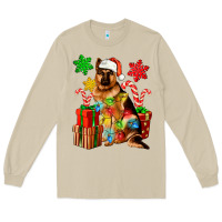 Mushroom christmas german shepherd Long Sleeve Tee - Artiststas