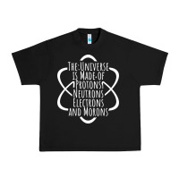 Black funny science geek universe is made of morons white Urban Heavy Tee - artisFamous