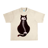 Sandshell Cat with Fish Bone Urban Heavy Tee - artisFamous