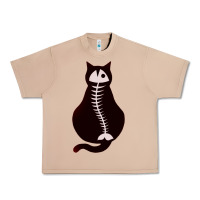 Burro Cat with Fish Bone Urban Heavy Tee - artisFamous