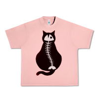 Salmon Cat with Fish Bone Urban Heavy Tee - artisFamous