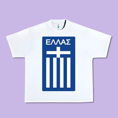 Greece National Football Urban Heavy Tee Designed By Artisfamous