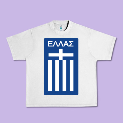 Greece National Football Urban Heavy Tee Designed By Artisfamous