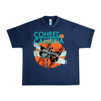Navy coheed and cambria Urban Heavy Tee - artisFamous