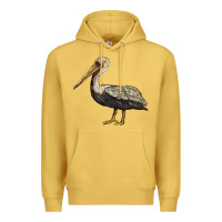 Antique Gold louisiana state bird pelican Premium Hoodie - BarkalooDesign