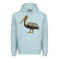 Blue Mist louisiana state bird pelican Premium Hoodie - BarkalooDesign