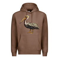 Chestnut louisiana state bird pelican Premium Hoodie - BarkalooDesign