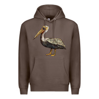 Coffee louisiana state bird pelican Premium Hoodie - BarkalooDesign