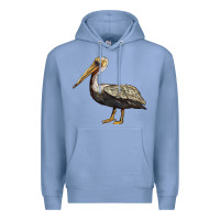 Colony Blue louisiana state bird pelican Premium Hoodie - BarkalooDesign