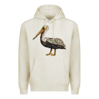 Oatmeal Heather louisiana state bird pelican Premium Hoodie - BarkalooDesign